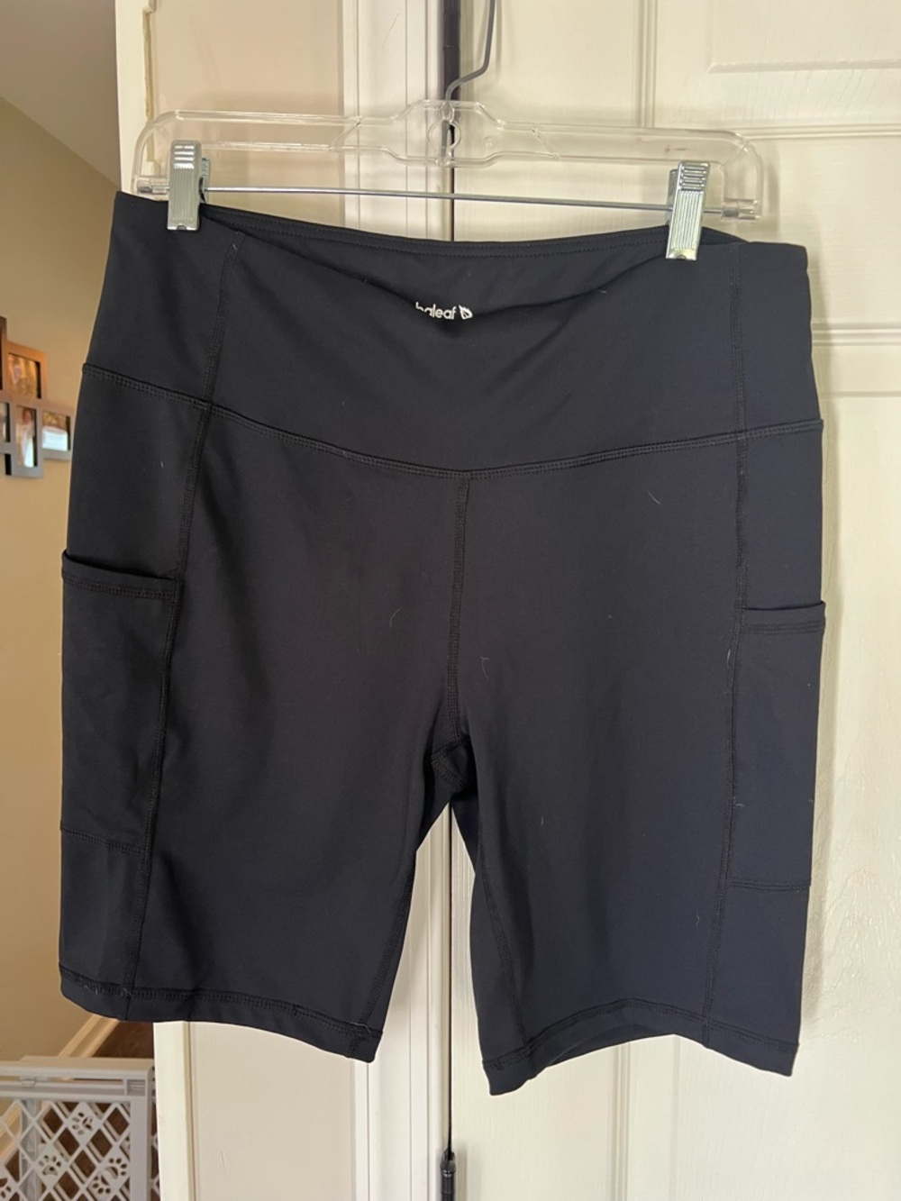 Baleaf Black 8 inch Bike Shorts with Side Pockets Women XL